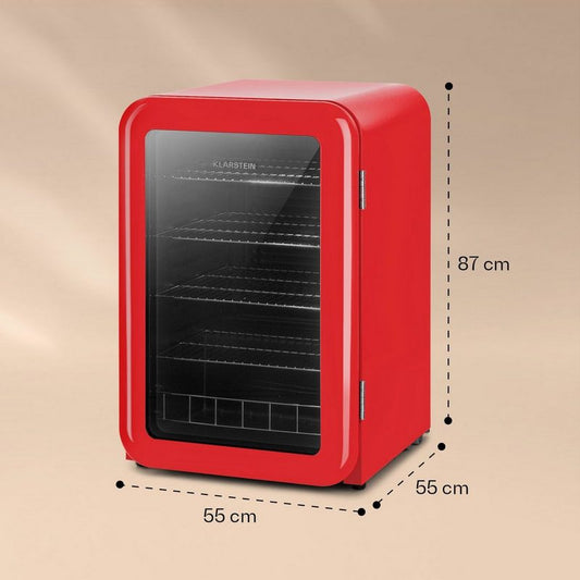 Klarstein Kühlschrank PopLife Getränkekühler Kühlschrank 0-10°C Retro-Design 10032751A 87 cm hoch 55 cm breit