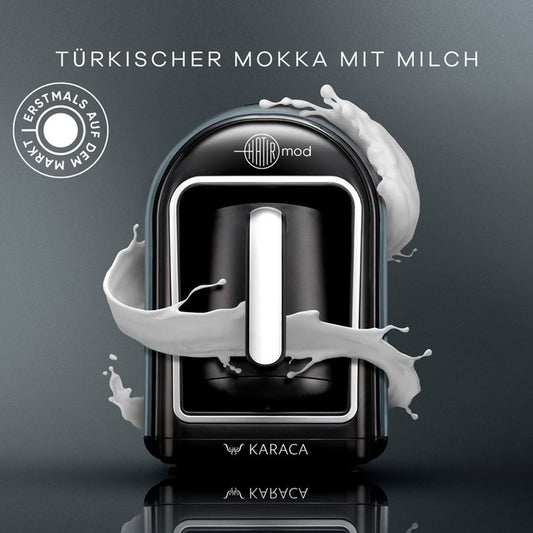 Karaca Mokkamaschine Karaca Hatır Mod Silver Türkische Kaffeemaschine Für 5 Personen Türkischer Mokka mit Milch Heisse Schokolade mit Milch Instantkaffee mit Milch Milch erwarmen