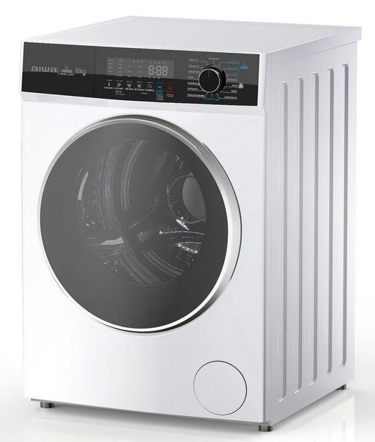 Aiwa Waschmaschine AWG80-1228DP 8 kg 1200 U/min 15 min Superwaschprogramm 30 min Schnellwaschprogramm Air Wash 3D Steam Wash Antibakteriell Nachtprogramm